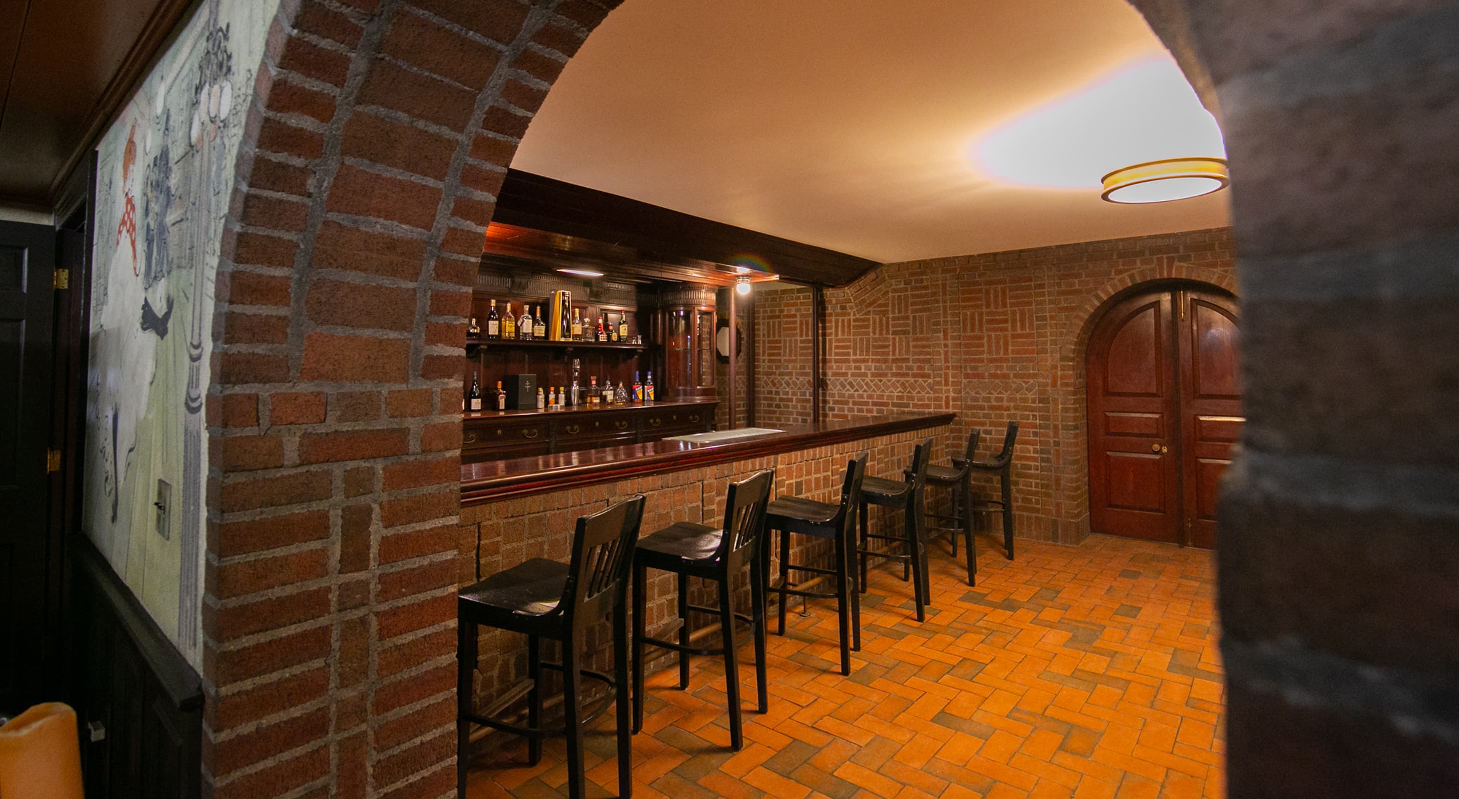 Speakeasy bar at our inn near the Chesapeake Bay